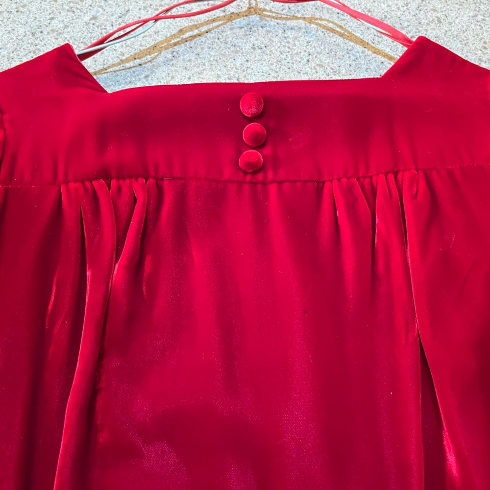 Vintage velvet dress - Picture 5 of 8
